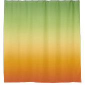 Summer Tropical Gradient Orange Lemon Limon Ombre Duschvorhang (Vorderseite)