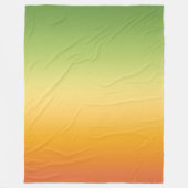 Summer Tropical Gradient Orange Lemon Limon Ombre Fleecedecke (Vorderseite)