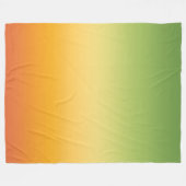 Summer Tropical Gradient Orange Lemon Limon Ombre Fleecedecke (Vorderseite (Horizontal))