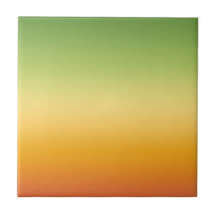 Summer Tropical Gradient Orange Lemon Limon Ombre Fliese