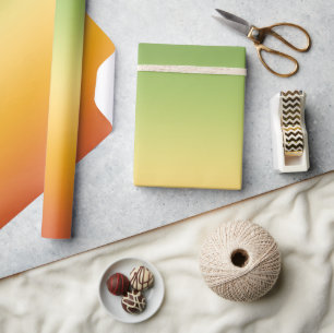 Summer Tropical Gradient Orange Lemon Limon Ombre Geschenkpapier