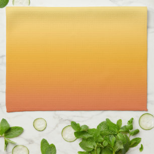 Summer Tropical Gradient Orange Lemon Limon Ombre Geschirrtuch