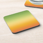 Summer Tropical Gradient Orange Lemon Limon Ombre Getränkeuntersetzer (Linke Seite)