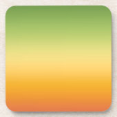 Summer Tropical Gradient Orange Lemon Limon Ombre Getränkeuntersetzer (Vorderseite)