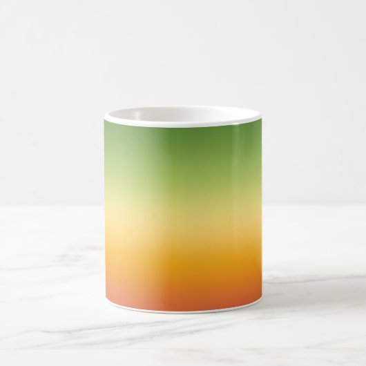 Summer Tropical Gradient Orange Lemon Limon Ombre Kaffeetasse (Mittel)