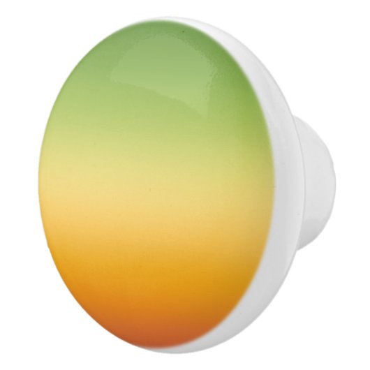 Summer Tropical Gradient Orange Lemon Limon Ombre Keramikknauf (Rechts)
