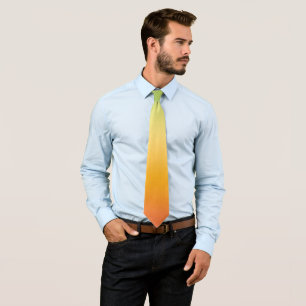 Summer Tropical Gradient Orange Lemon Limon Ombre Krawatte