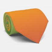 Summer Tropical Gradient Orange Lemon Limon Ombre Krawatte (Gerollt)