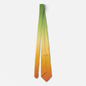 Summer Tropical Gradient Orange Lemon Limon Ombre Krawatte (Rückseite)