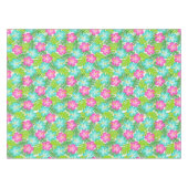 Summer Tropical Hawaiian Floral Pattern Tischdecke (Vorderseite (Horizontal))