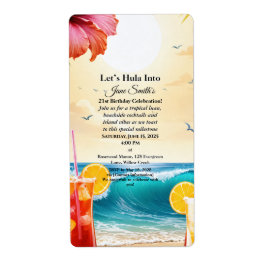 Summer Tropical Luau Beach Party 21. Geburtstag