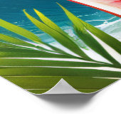 Summer Tropical Luau Beach Party 21. Geburtstag Poster (Ecke)