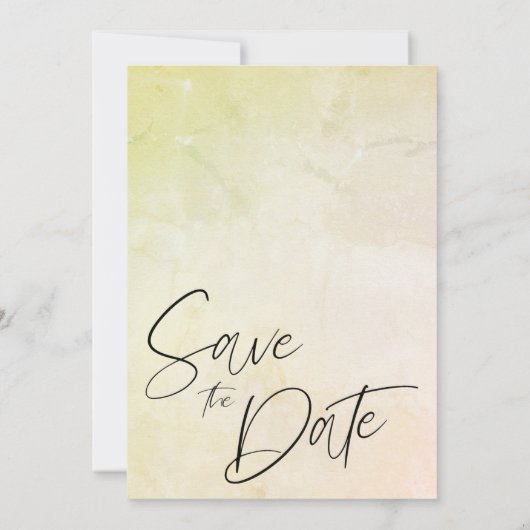 Summer Tropical Palm Tree Beach Hochzeit Save The Date (Rückseite)