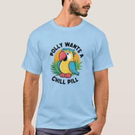 Summer Tropical Parrot Design T-Shirt