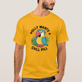 Summer Tropical Parrot Design T-Shirt