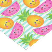 Summer Tropical Pineapse & Watermelon Muster Tischdecke (Schrägansicht)