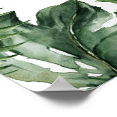 Summer Tropical Portrait Baby Dusche Willkommen Poster (Ecke)