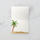 Summer Tropical Surf Baby an Bord Babydusche Dankeskarte (Innenseite)