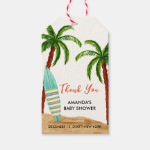 Summer Tropical Surf Baby an Bord Babydusche