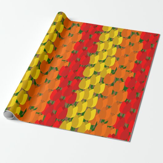Summer Tulip Field Geschenkpapier (Ungerollt)