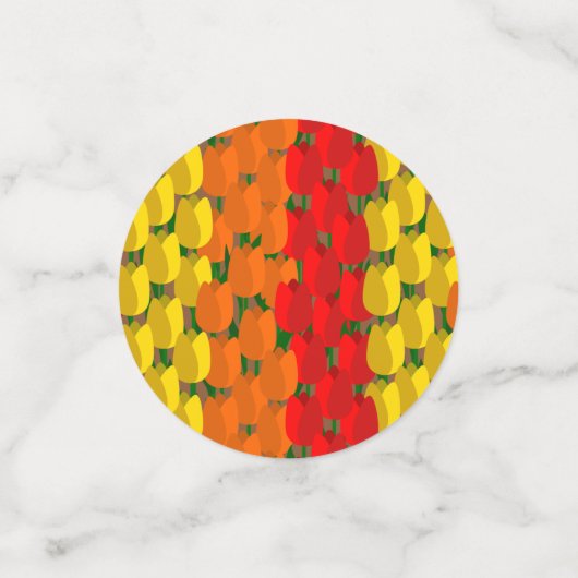 Summer Tulip Field Konfetti (Klein Vorderseite)