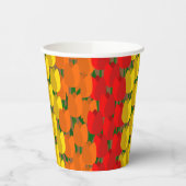 Summer Tulip Field Pappbecher (Links)