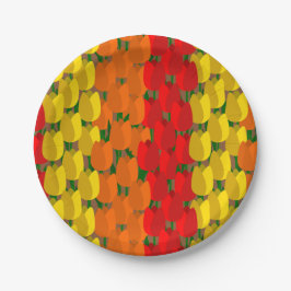 Summer Tulip Field Pappteller