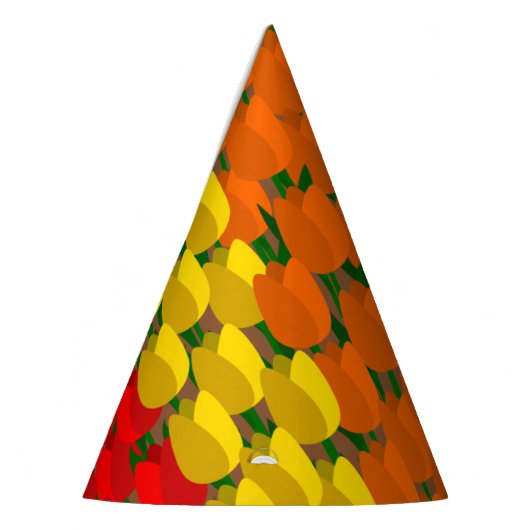 Summer Tulip Field Partyhütchen (Links)