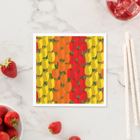 Summer Tulip Field Serviette (Beispiel)