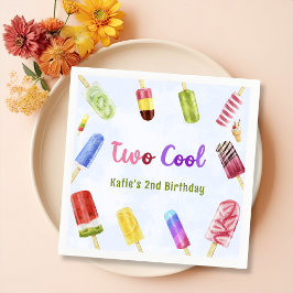 Summer Two Cool Popsims 2. Geburtstag Napkins Serviette