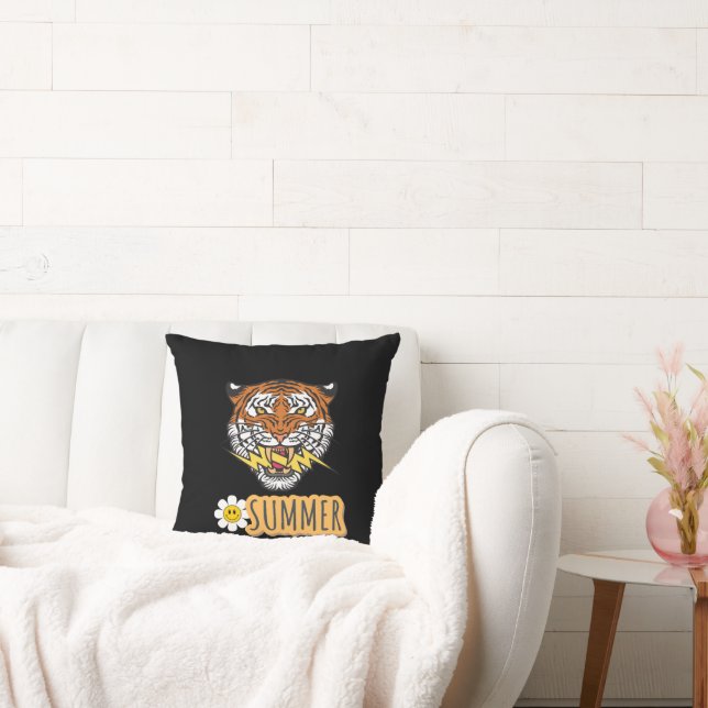 Summer Typografy Illustration Kissen (Liege)