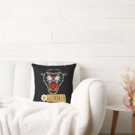 Summer Typografy Illustration Kissen