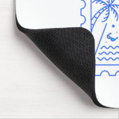 Summer Ufo Invasion Postamt Briefmarke Mousepad (Ecke)