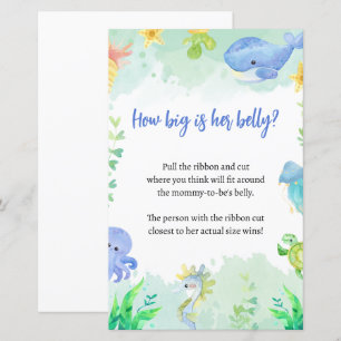 Summer under Sea Baby Shower Game