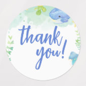 Summer Under Sea Baby Shower Vielen Dank Etiketten (Design 1)
