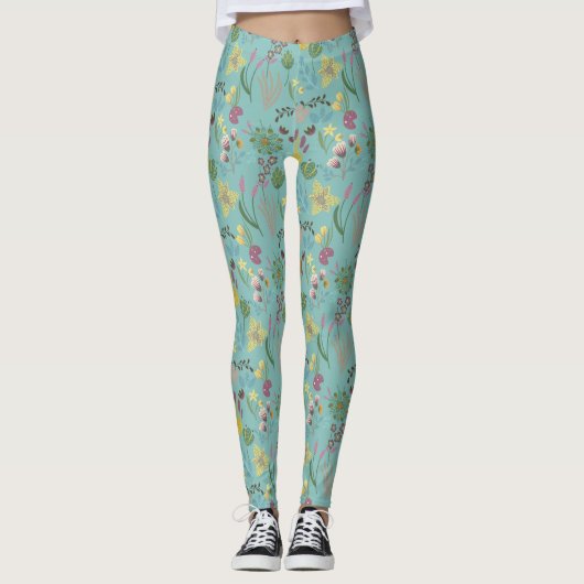 Summer Uneven Pattern Leggings (Vorderseite)