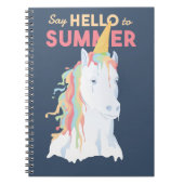 Summer Unicorn Notizblock (Vorderseite)