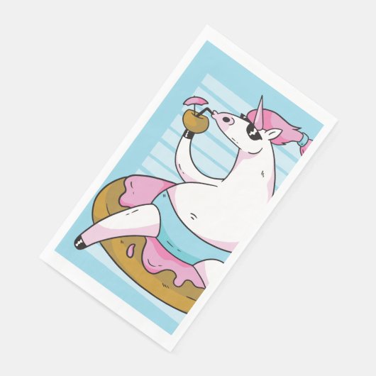 Summer Unicorn Serviette (Ecke)