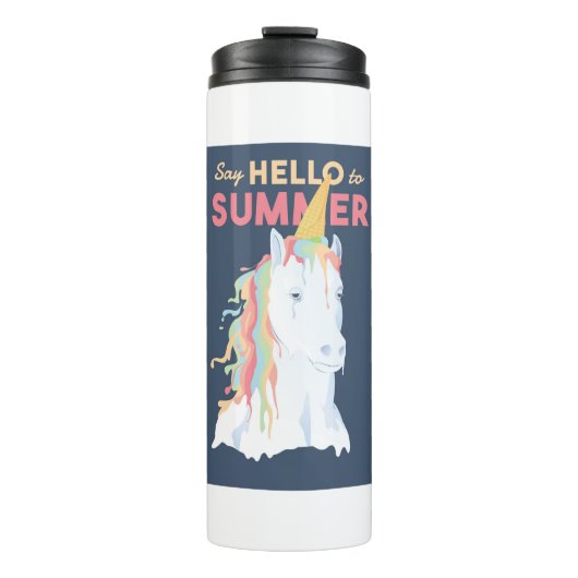 Summer Unicorn Thermosbecher (Vorderseite)