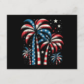 Summer USA Flag 4. Juli Begleitkarte (Rückseite)