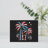 Summer USA Flag 4. Juli Begleitkarte (Stehend Vorderseite)