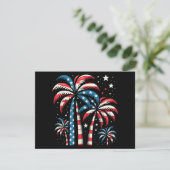 Summer USA Flag 4. Juli Dankeskarte (Stehend Vorderseite)