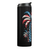 Summer USA Flag 4. Juli Thermosbecher (Nach links gedreht)