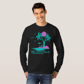 Summer Vacation Palm Tree French Polynesia Tahiti  T-Shirt (Vorne ganz)
