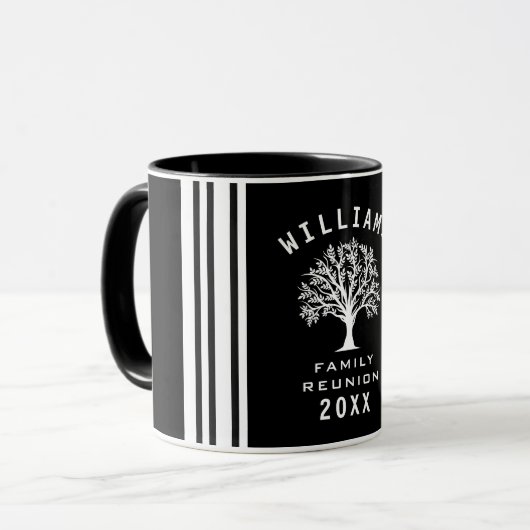 Summer Vacation Road Trip Cool Tree Family Wieders Tasse (Vorderseite Links)