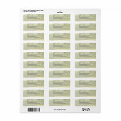 Summer Valley Address Label (Vorne)
