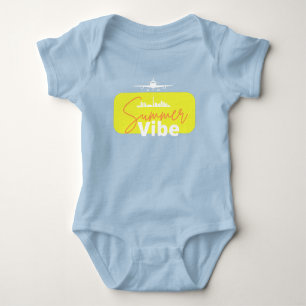 Summer Vibe niedlich blauer, farbenfroher Kleinkin Baby Strampler