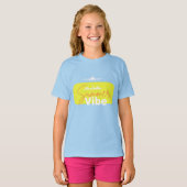 Summer Vibe niedlich blaues Design Sommermode T-Shirt (Vorne ganz)