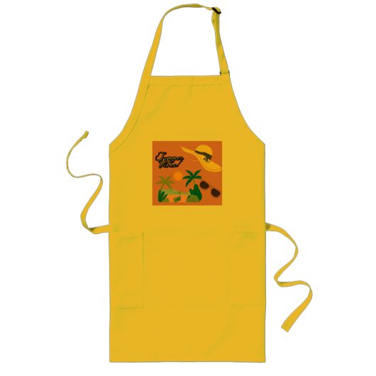 Summer Vibe Yellow Lange Schürze (Vorne)