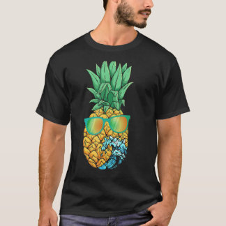 Summer Vibes Ananas Sonnenbrille Wave Cool Tropic T-Shirt